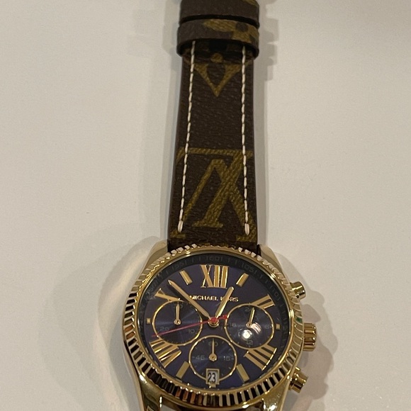 MK6206 Michael Kors Woman’s Watch Handmade LV Band main image 5